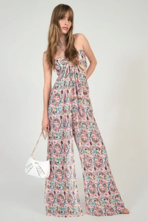 Mono largo estampado georgette