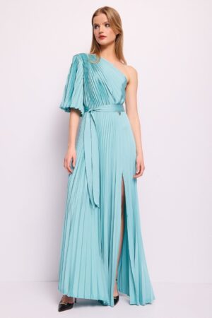 Vestido largo plisado